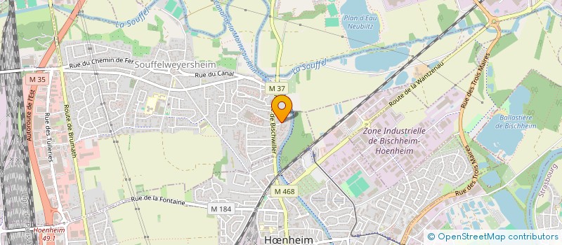 localisation de l'entreprise SCI VANFRE  SOUFFELWEYERSHEIM