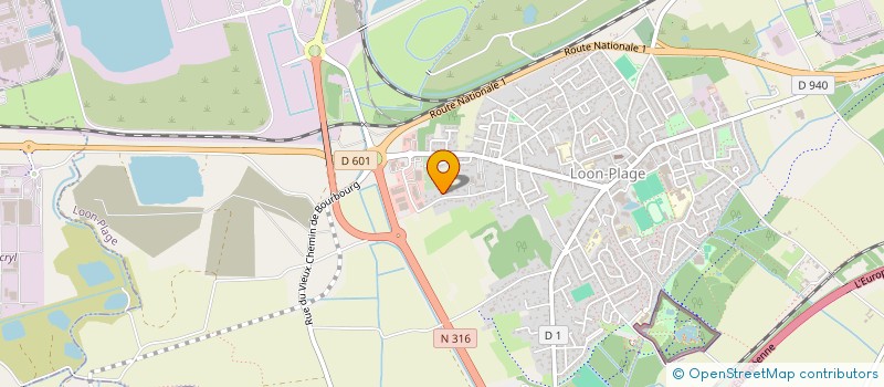 localisation de l'entreprise SCI VANGREVELYNGHE  LOON-PLAGE