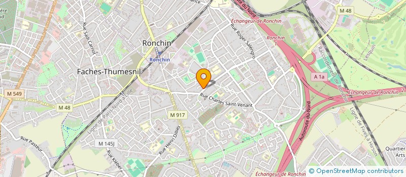 localisation de l'entreprise SCI VANHAECKE  RONCHIN