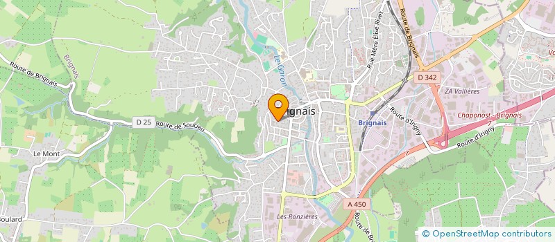 localisation de l'entreprise SCI VANHAUWE  BRIGNAIS