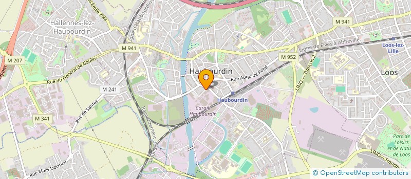 localisation de l'entreprise SCI VANHECKE  HAUBOURDIN