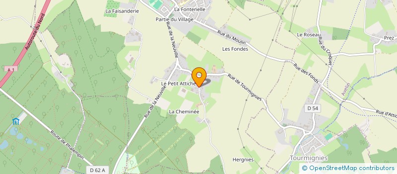 localisation de l'entreprise SCI VANHEE  ATTICHES