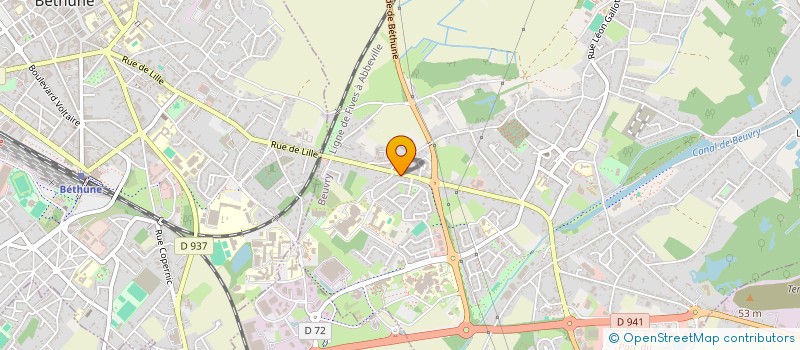 localisation de l'entreprise SCI VANI  BEUVRY