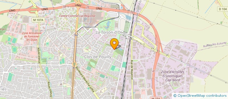 localisation de l'entreprise SCI VANIEL à DIJON