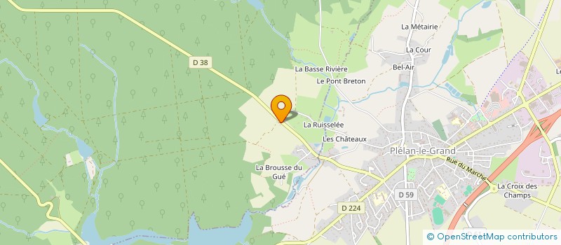 localisation de l'entreprise SCI VANILLE  PAIMPONT