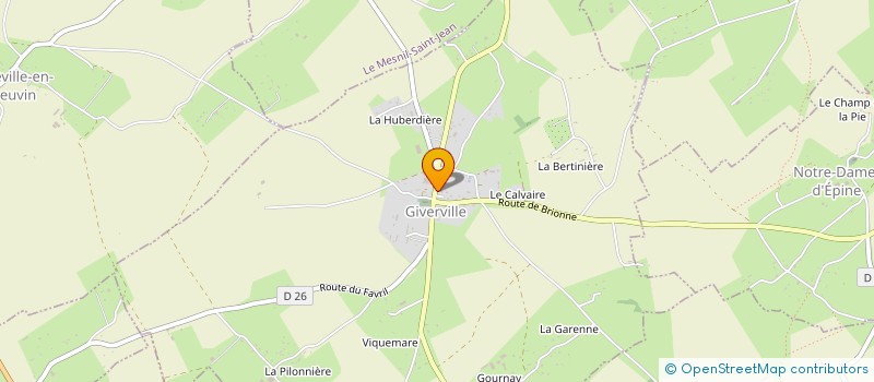 localisation de l'entreprise SCI VANILLE  GIVERVILLE