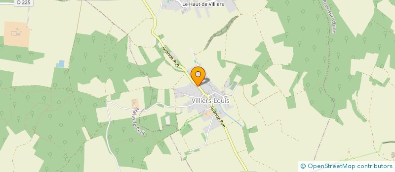 localisation de l'entreprise SCI VANILLE 8320  VILLIERS-LOUIS