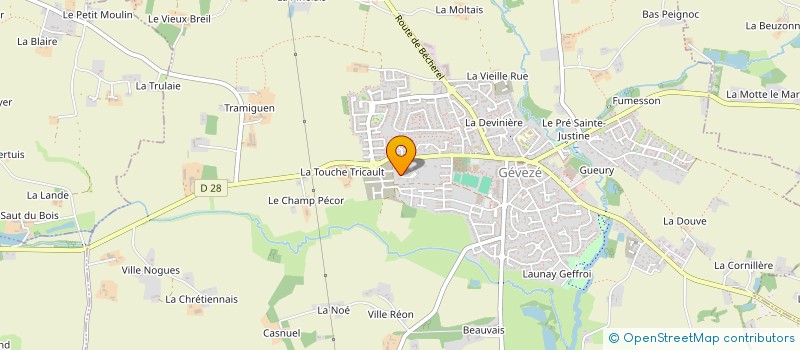 localisation de l'entreprise SCI VANILLE  GEVEZE