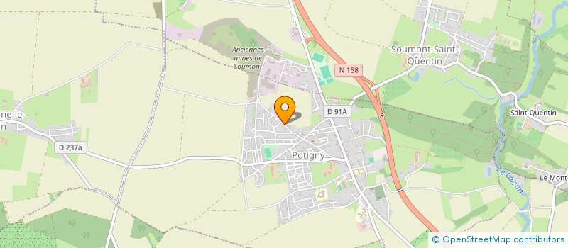 localisation de l'entreprise SCI VANILLE & CHOCOLAT  POTIGNY