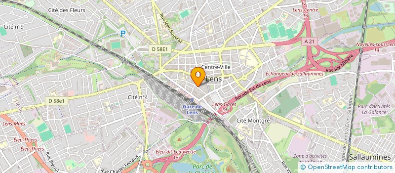 localisation de l'entreprise SCI VANIMMO  LENS