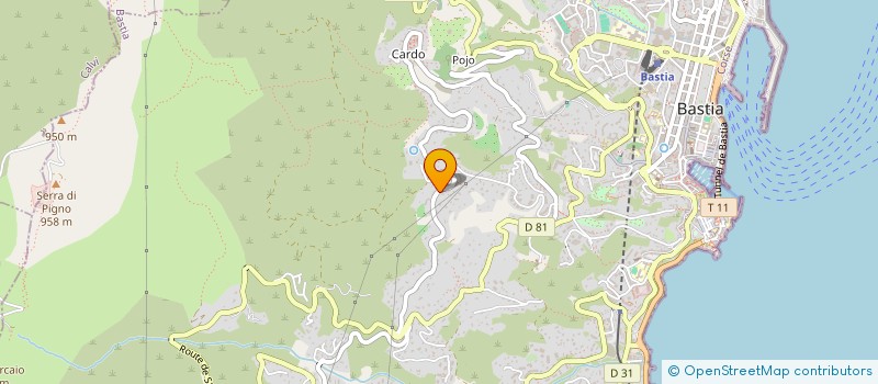 localisation de l'entreprise SCI VANINA à BASTIA
