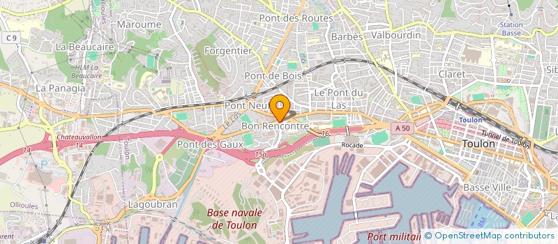 localisation de l'entreprise SCI VANLAUR  TOULON