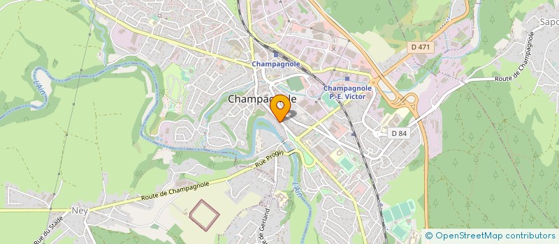 localisation de l'entreprise SCI VANNET  CHAMPAGNOLE