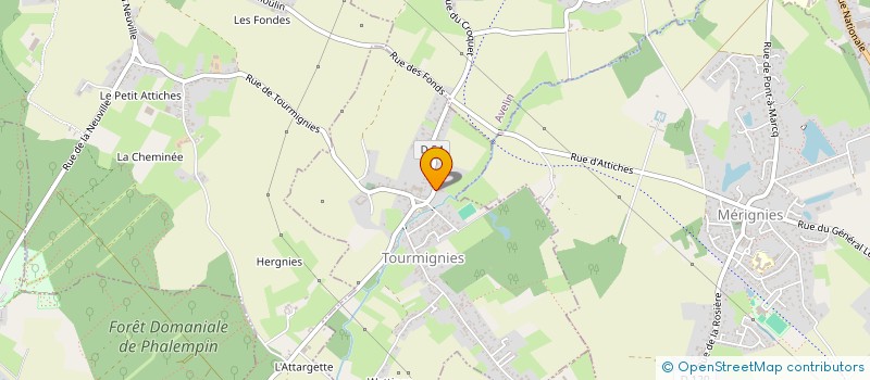 localisation de l'entreprise SCI VANNOBEL COURNOLLE  TOURMIGNIES