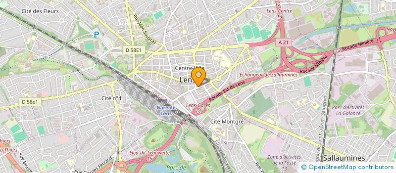 localisation de l'entreprise SCI VANO  LENS