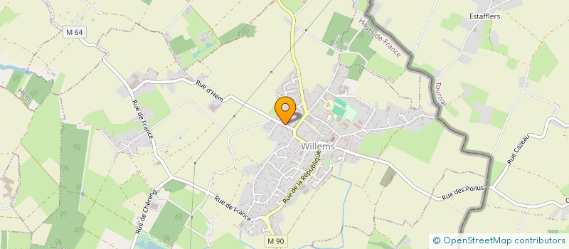 localisation de l'entreprise SCI VANOBA INVEST  WILLEMS