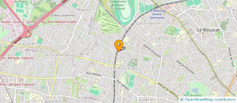 localisation de l'entreprise SCI VANOISE 44  BORDEAUX