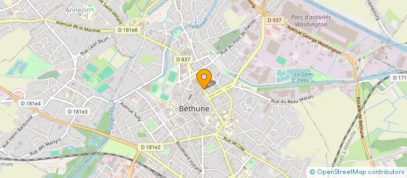 localisation de l'entreprise SCI VANOU  BETHUNE