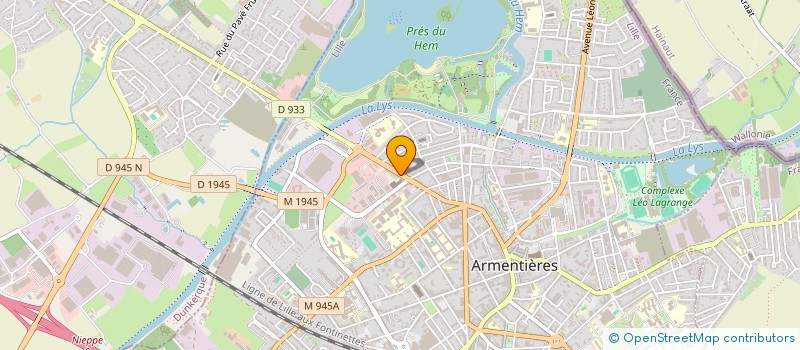 localisation de l'entreprise SCI VANOVERFELDT  ARMENTIERES