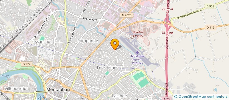 localisation de l'entreprise SCI VANROC  MONTAUBAN