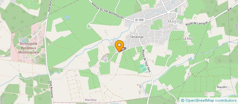 localisation de l'entreprise SCI VANS  MARTILLAC