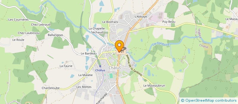 localisation de l'entreprise SCI VANSEB à CHALUS