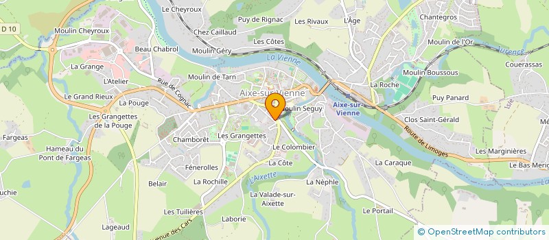 localisation de l'entreprise SCI VANSEPHI à AIXE-SUR-VIENNE