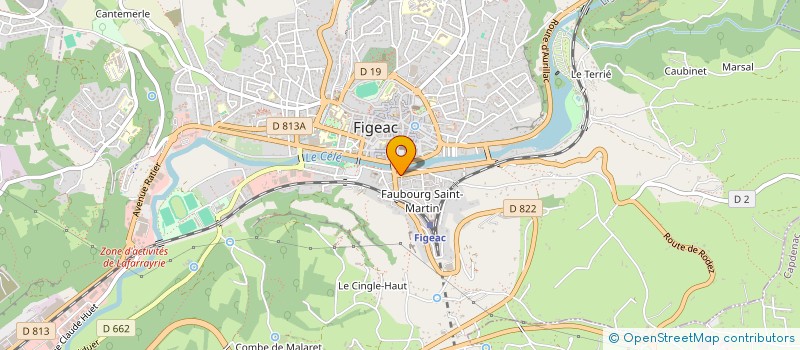 localisation de l'entreprise SCI VANTAUX GRAMOND  FIGEAC