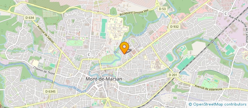 localisation de l'entreprise SCI VANTHOU  MONT-DE-MARSAN