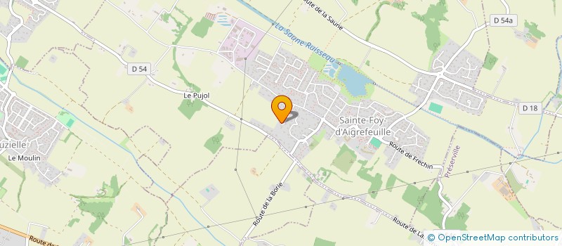 localisation de l'entreprise SCI VANTIN  SAINTE FOY D'AIGREFEUILLE