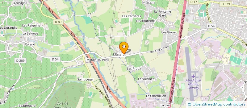 localisation de l'entreprise SCI VANY à CHARNAY-LES-MACON
