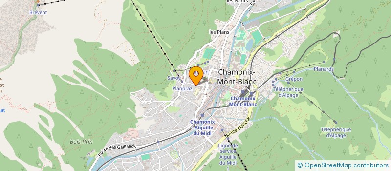localisation de l'entreprise SCI VAP-IMMO à CHAMONIX-MONT-BLANC