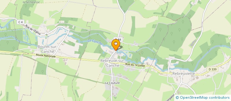 localisation de l'entreprise SCI VAQUEZ DESCATOIRE IMMO  REBREUVE-SUR-CANCHE