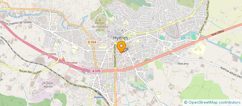 localisation de l'entreprise SCI VAR IMMOBILIER à HYERES