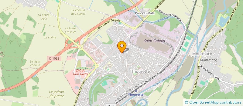 localisation de l'entreprise SCI VAR'OISE  THOUROTTE