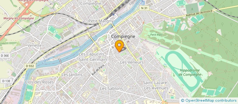 localisation de l'entreprise SCI VARANVAL  COMPIEGNE