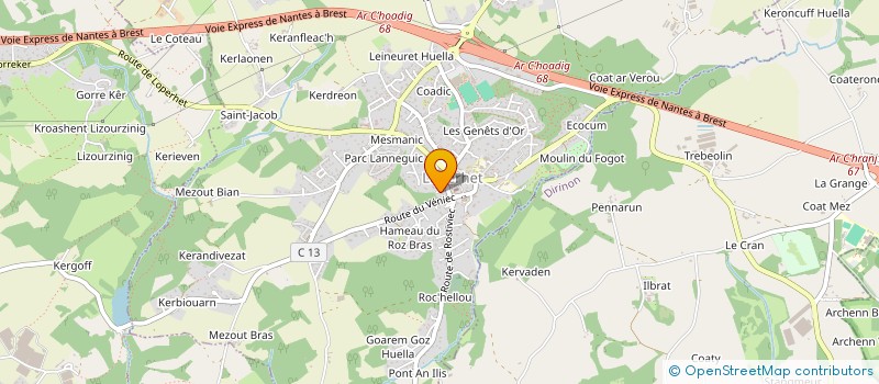 localisation de l'entreprise SCI VARECH  LOPERHET