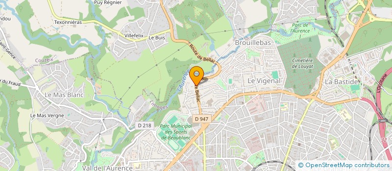 localisation de l'entreprise SCI VAREILLE CF à LIMOGES