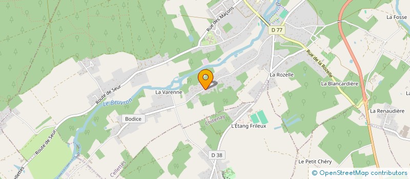 localisation de l'entreprise SCI VARENNE à CELLETTES