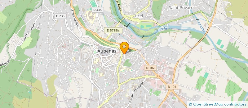 localisation de l'entreprise SCI VARENNES à AUBENAS