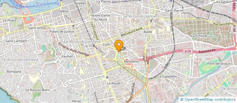 localisation de l'entreprise SCI VARGAS  MARSEILLE