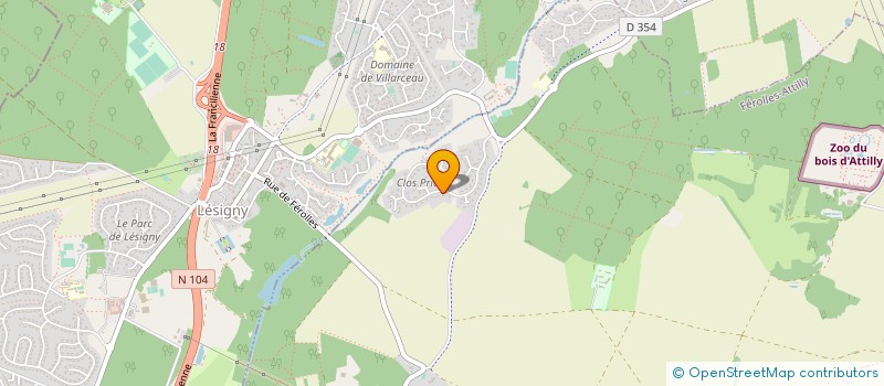 localisation de l'entreprise SCI VARH  FEROLLES-ATTILLY