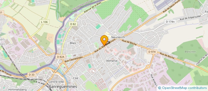localisation de l'entreprise SCI VARILHES 09  SARREGUEMINES