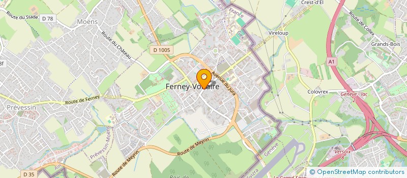 localisation de l'entreprise SCI VARINA à FERNEY-VOLTAIRE