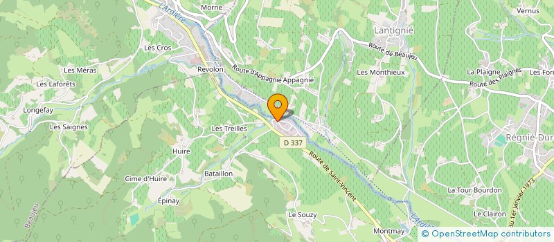 localisation de l'entreprise SCI VARLOPE  QUINCIE-EN-BEAUJOLAIS