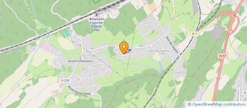 localisation de l'entreprise SCI VARNIER-NAVARRO  LES AUXONS