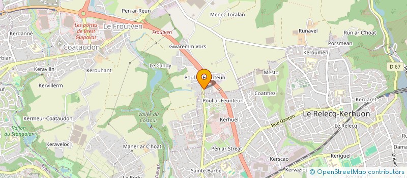 localisation de l'entreprise SCI VARO  GUIPAVAS