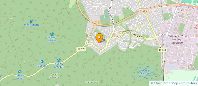 localisation de l'entreprise SCI VAROQUEAUX à LA TESTE-DE-BUCH