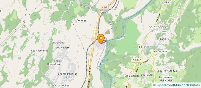 localisation de l'entreprise SCI VARS INVEST  EMBRUN