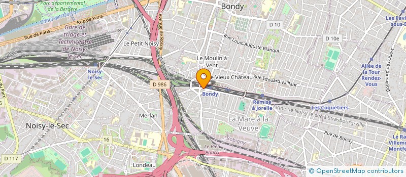 localisation de l'entreprise SCI VARSOVIE  BONDY